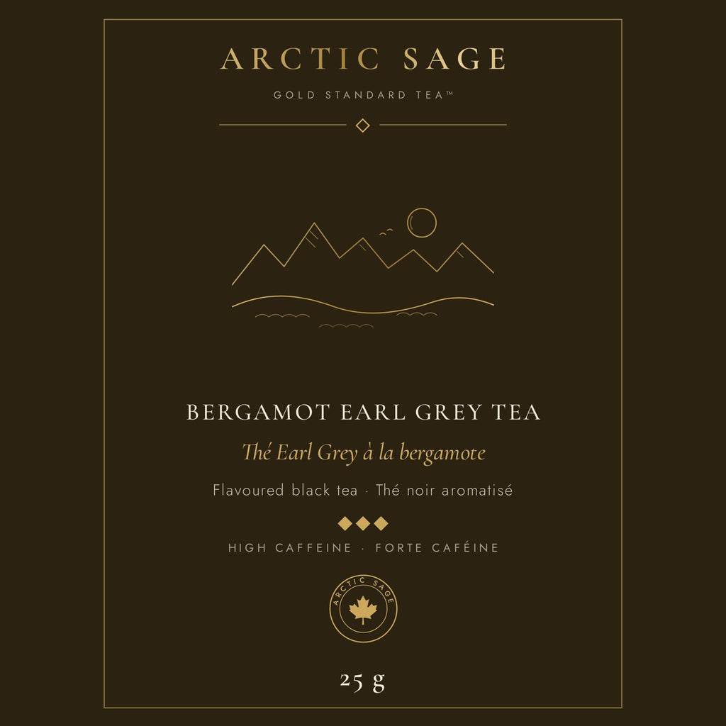 Arctic Sage Bergamot Earl Grey 25 g pouch label