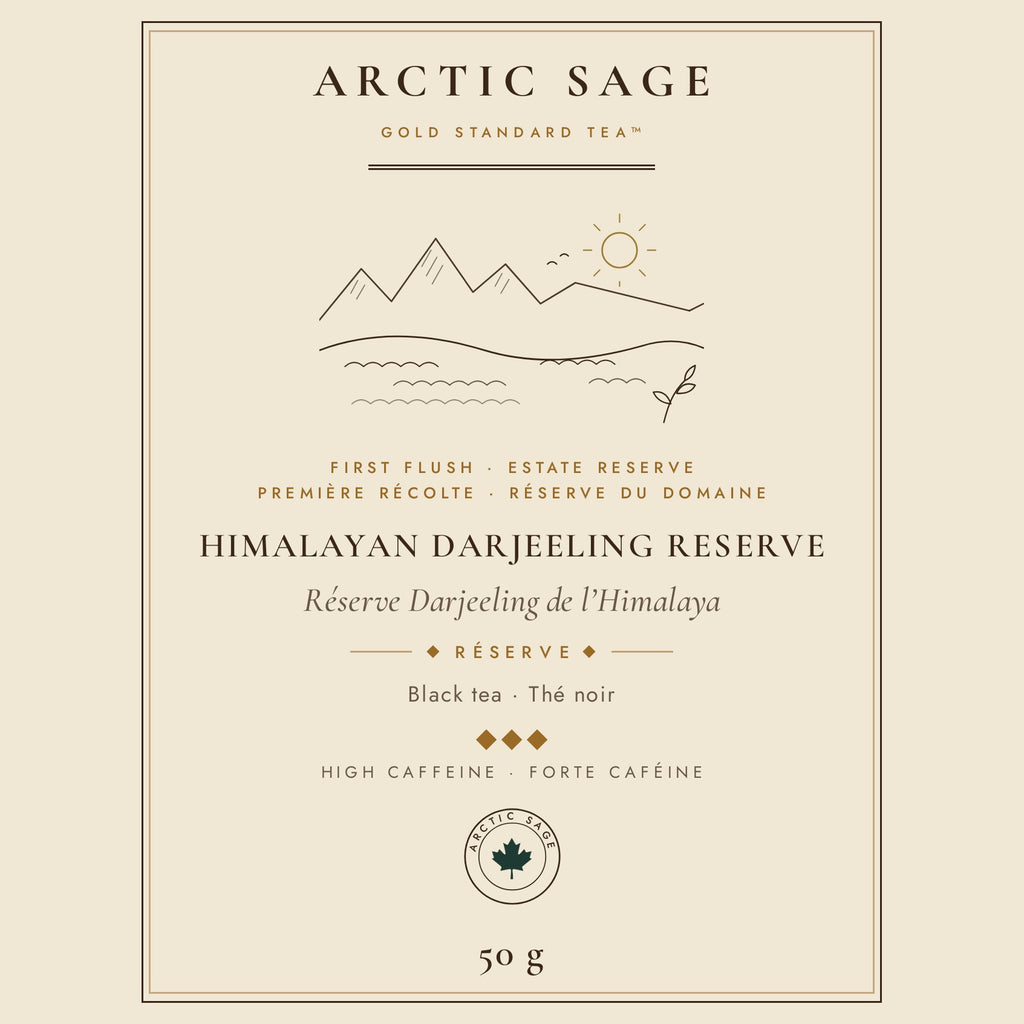 Arctic Sage Himalayan Darjeeling Reserve 50 g pouch label