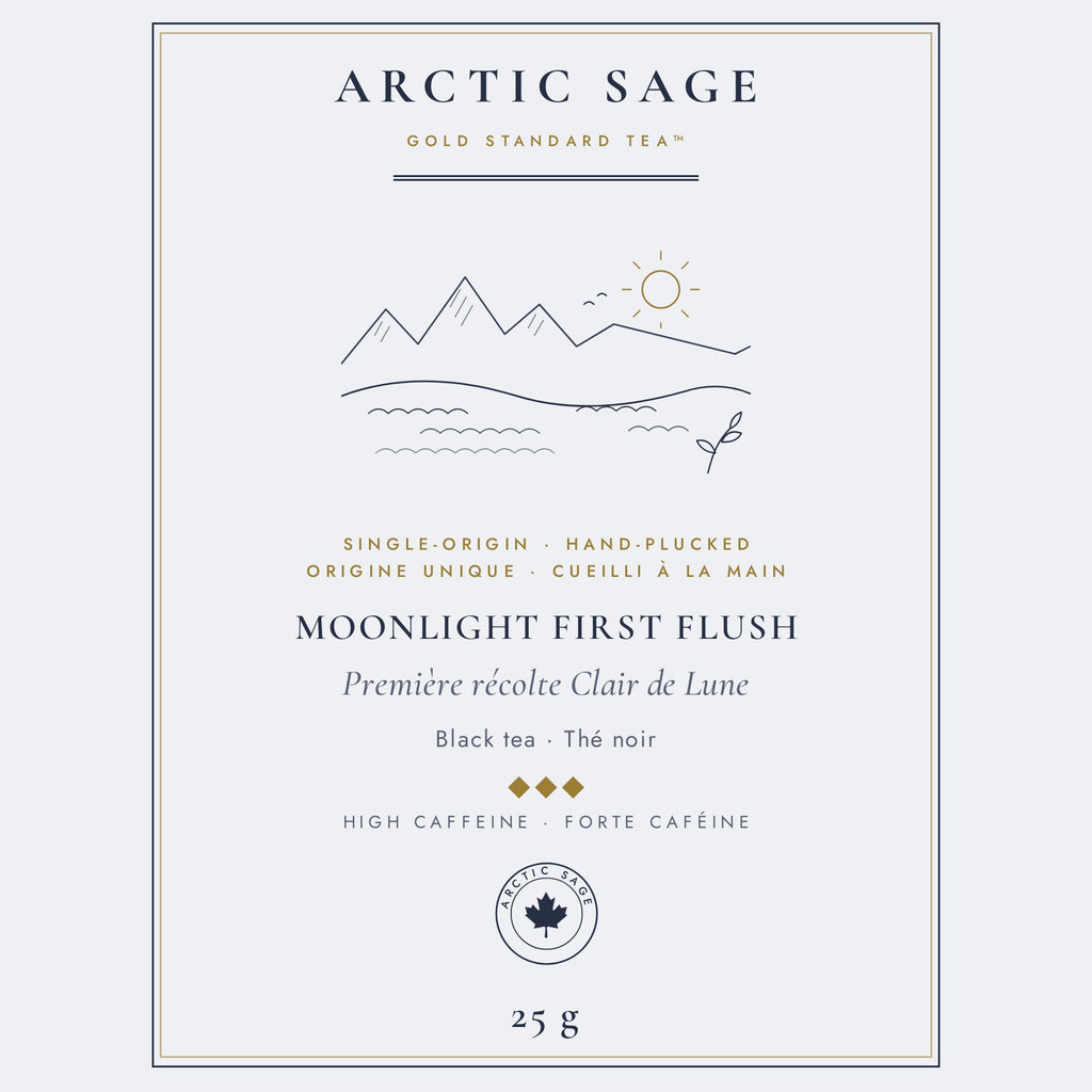 Arctic Sage Moonlight First Flush 25 g pouch label